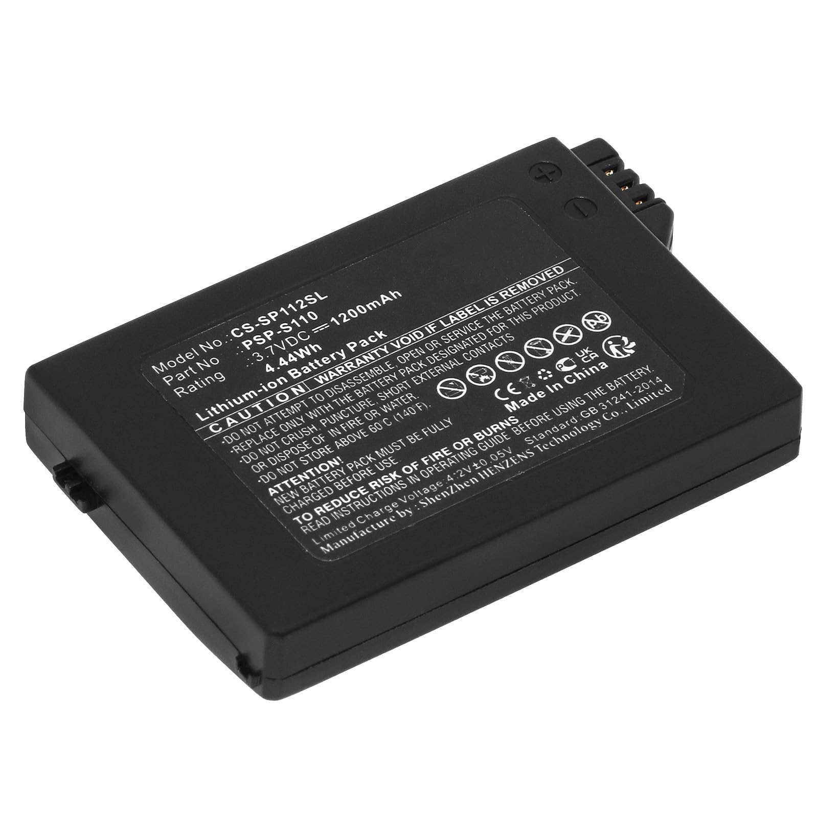 ALLC Replacement Battery for Sony Lite,PSP 2th,PSP-2000,PSP-2001,PSP-2002,PSP-2003,PSP-2004,PSP-2005,PSP-2006,PSP-2007,PSP-2008,PSP-S110,1200mAh