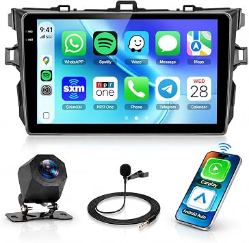 Car Radio Stereo for Toyota Corolla 2009-2013, 4G+128G, Android 15