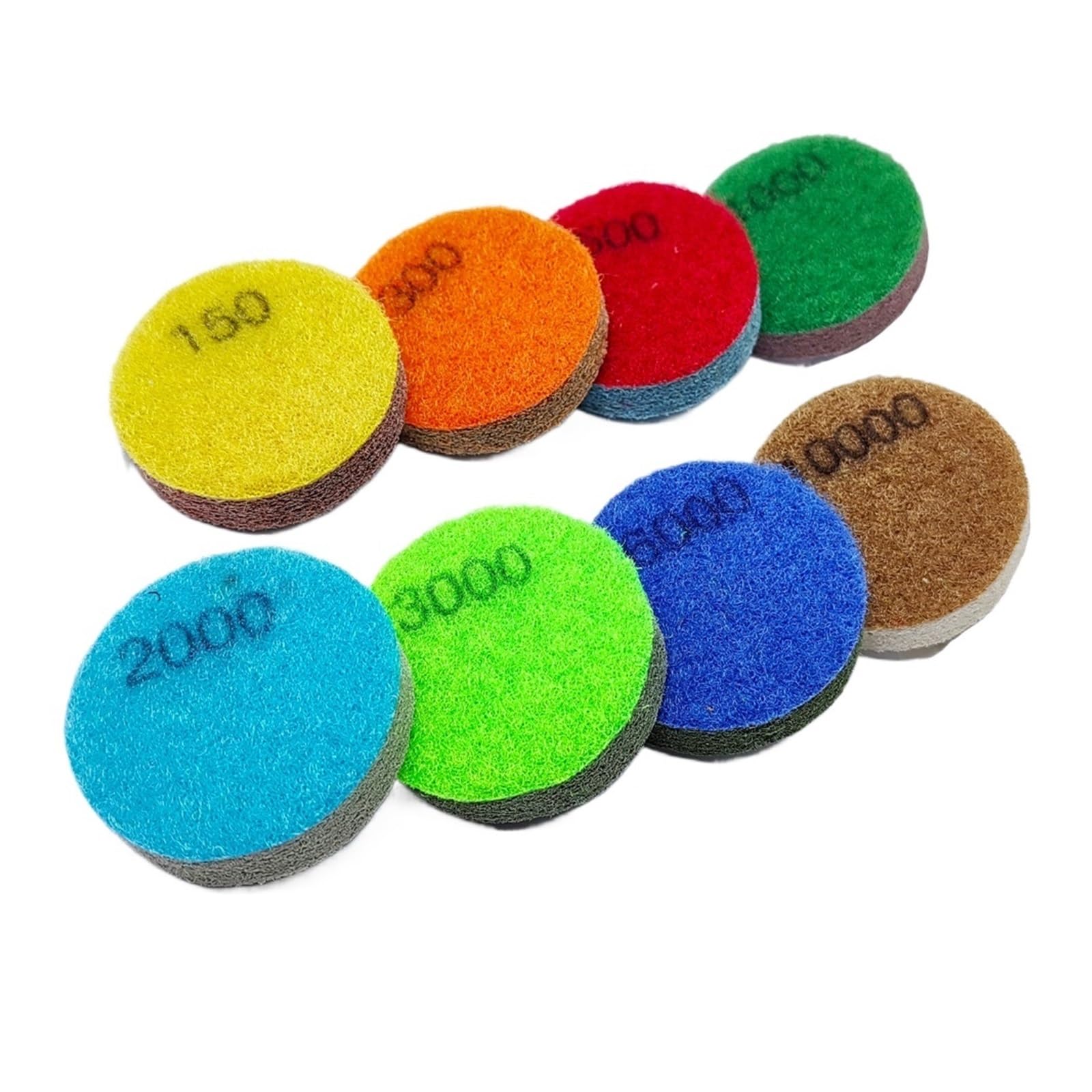2”50mm gąbkowe podkładki polerskie granit marmur sztuczny kamień polerowanie narzędzie do czyszczenia betonowa tarcza szlifierska do polerki(8Step and backer pad)
