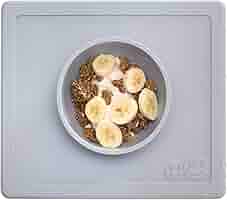 Ezpz Happy Mat - Piatto Ventosa Originale, Baltic, In Silicone, Per Bambini Da 8 Mesi