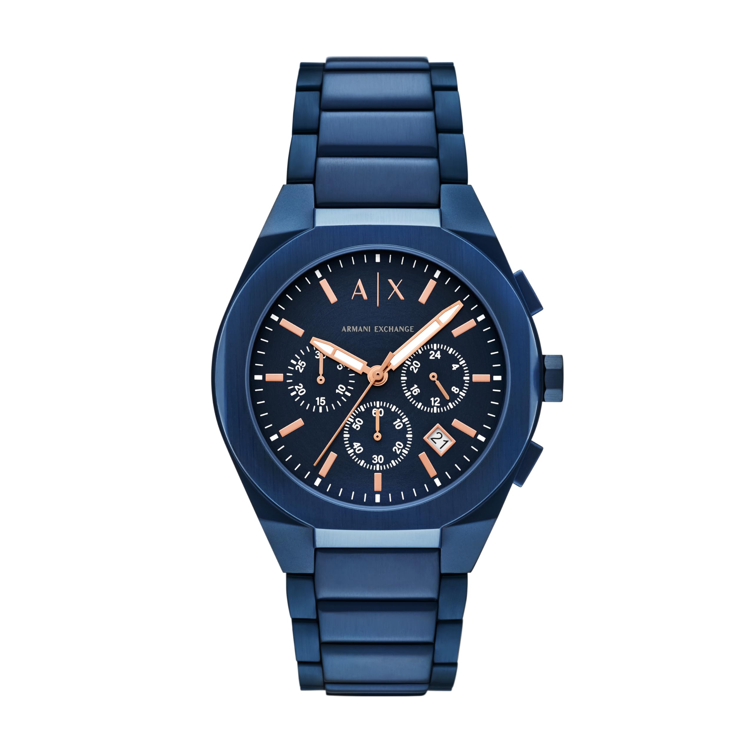 A|X Armani Exchange Men's Sync Chronograph Blue Stainless Steel