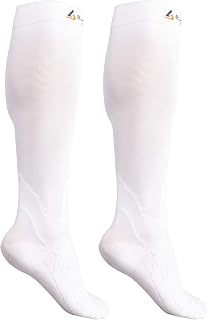 B-Driven Sports Graduated Compression Socks - Medical Grade 20-30mmHg Support Socks for Leg Swelling, Muscle Strain & Pain Relief - Knee High Pressure Socks, DVT Prevention & Arch Support