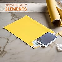 Vista 3 de Sobres pequeños de papel kraft de burbujas de 5 x 10 pulgadas #00 Sobres acolchados autosellables Sobres acolchados de burbujas