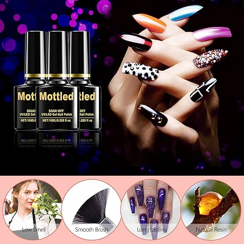 Miniatura 3 de COOSA Juego de 12 esmaltes de uñas de gel, gel para remojar, multicolor, esmalte de gel nude, juego de esmalte de gel natural para arte de uñas,