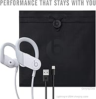 Vista 6 de Beats by Dre PowerBeats - Auriculares inalámbricos de alto rendimiento, color blanco, MWNW2LL/A (renovado)