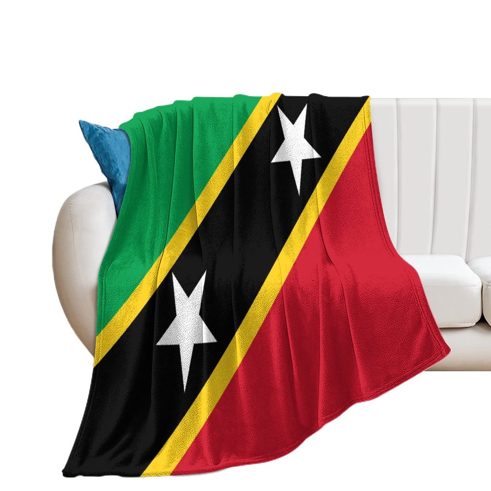 Couverture flanelle chaude Saint-Kitts pour soirées cocooning salon