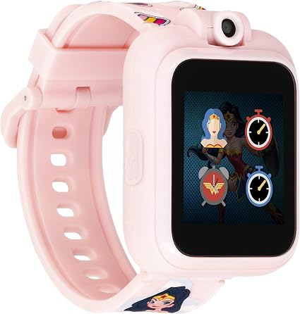 Amazon.com: Wonder Woman PlayZoom - Reloj inteligente para niños, video y  cámara, selfies para aprender música, juegos interactivos, pantalla táctil,  reloj digital deportivo, regalo de cumpleaños para niños y niñas,  impresiones divertidas :