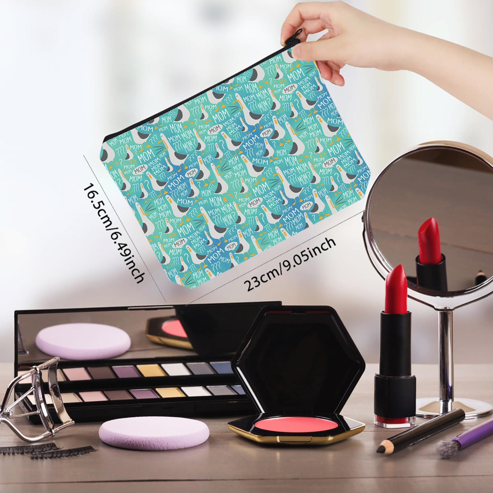 Seagull Gift Movie Gift Seagull Mom Makeup Bag Seagull Lover Gift Mother’s Day Gift Cosmetic Bag (Seagull Mom Bag EU) - Image 2