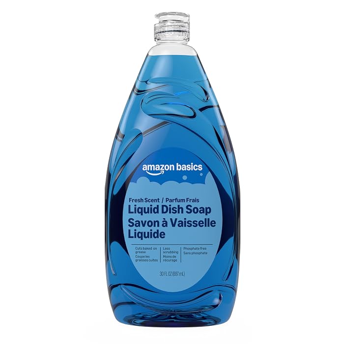 Amazon Basics Liquid Dish Soap, Fresh Scent, Grease-cutting Formula, 30 Fl Oz, Pack of 1