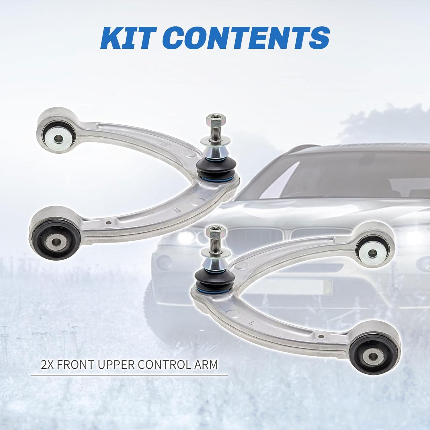 Front Upper Control Arm with Ball Joint Compatible With 2012-2019 Mercedes Benz W166 X166 GL350 GL450 GL550 GLE350 GLE400 GLE63 GLS450 GLS550 GLS63 ML250 ML350 ML400 Front Control Arm Kit