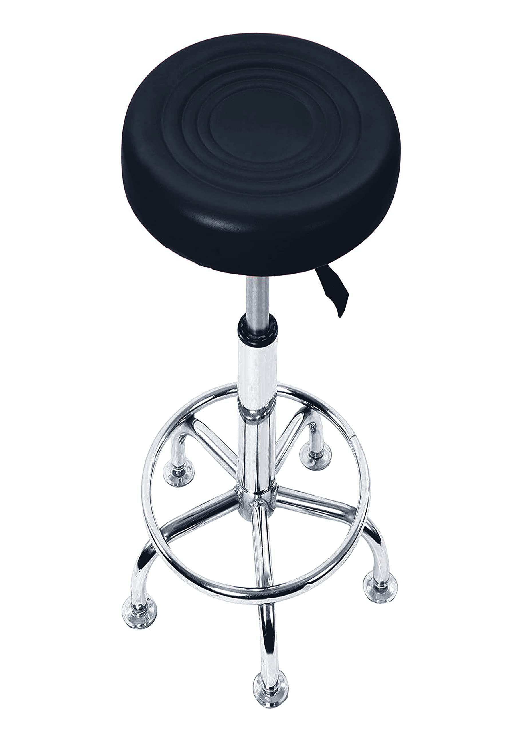 DEHRAN Adujstable Height Stool|Doctor Stool| Kitchen Stool|Office Stoo|Chair| Cafeteria Stool (Finish Color - Silver, Pre-Assembled)