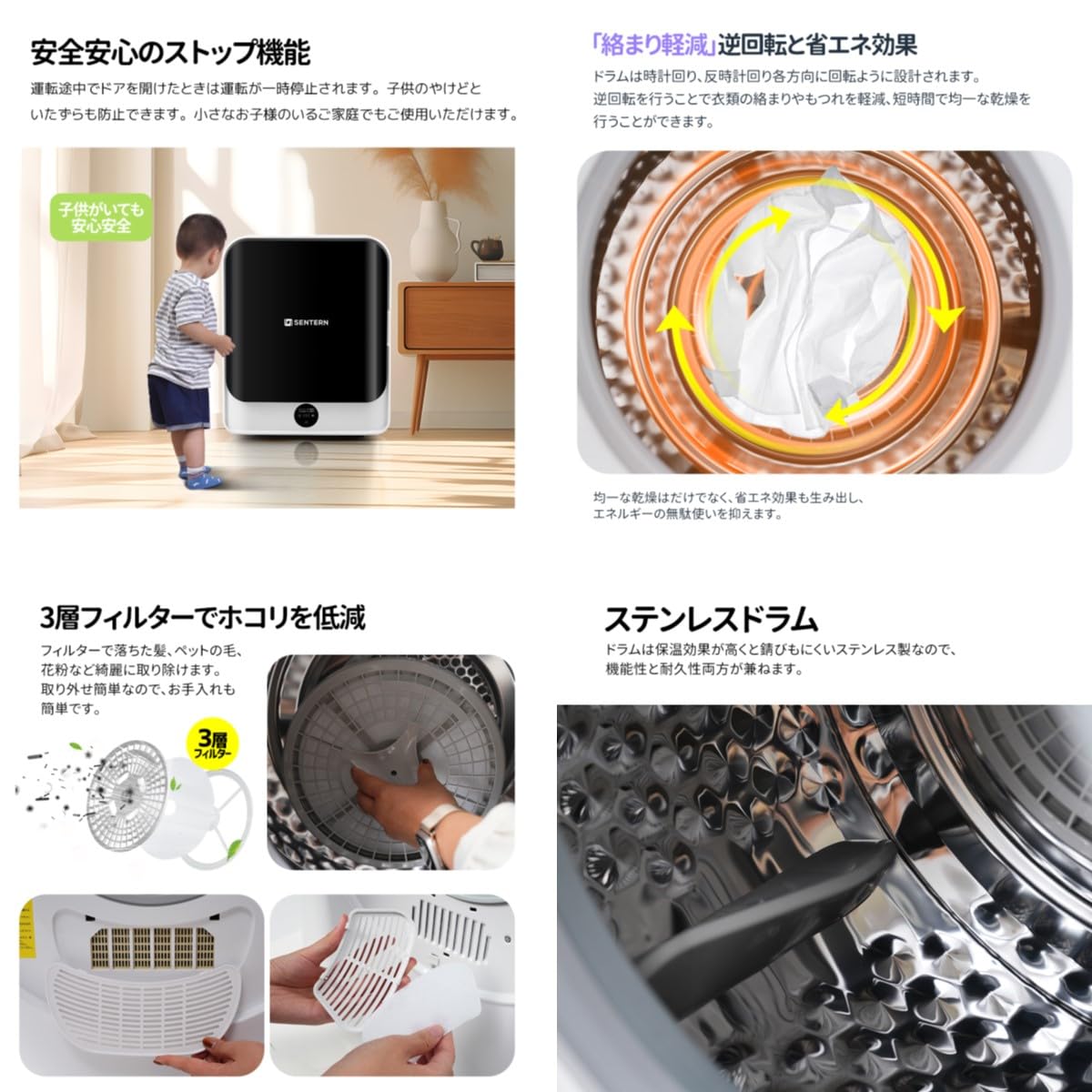 Amazon.co.jp: 衣類乾燥機 6kg 7kg 3kg 4kg 湿気対策 梅雨対策 カビ