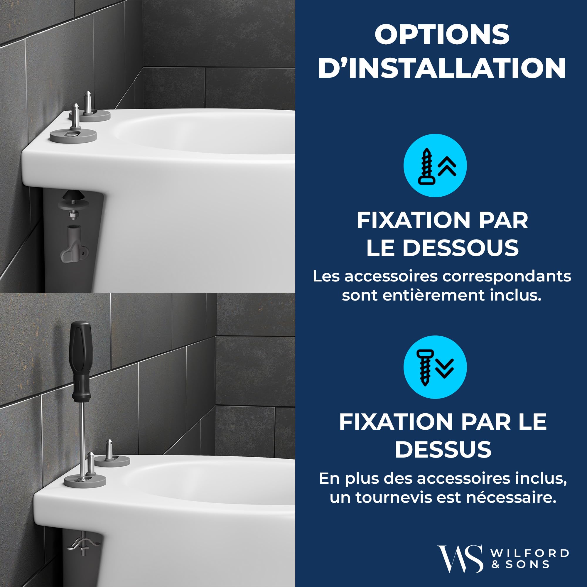 Comodo WC-bril met softclosemechanisme en Quick Release WC-bril D-vorm antibacteriële wc-bril Universele Duroplast wc-bril incl. montagetoebehoren