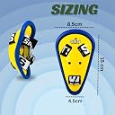 SSS Cricket Abdominal Guard with Soft Waist Strap for Youth | Premium Plastic Groin Protector | Adjustable Elastic Waist Strap | Lightweight Cricket Safety Gear | Yellow | 100g gallery image