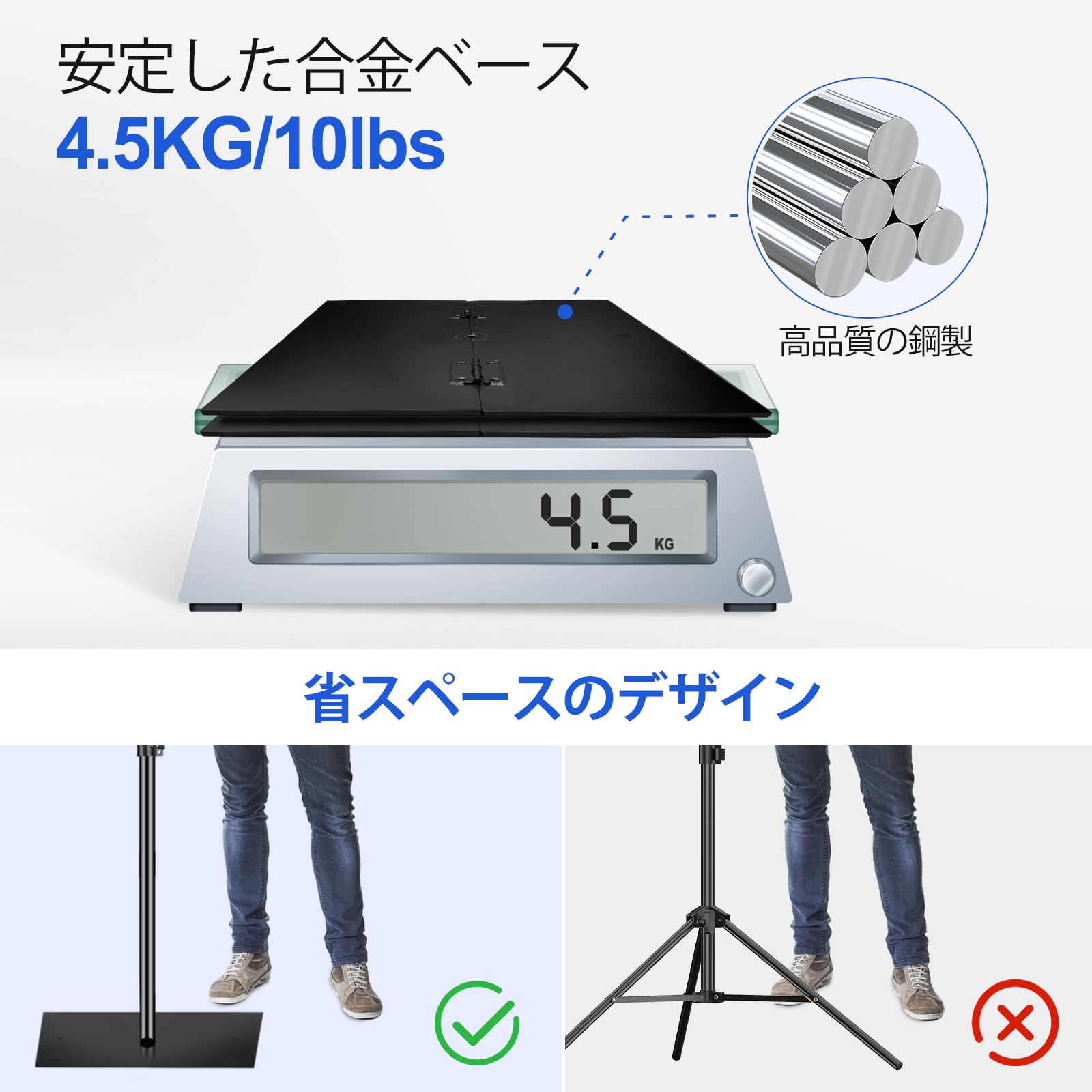 EMART 背景スタンド 撮影スタンド 200x300cm 幅、高さ調節可能 背 Amazon | EMART 背景スタンド 200x300cm 高さ、幅調節可能 撮影