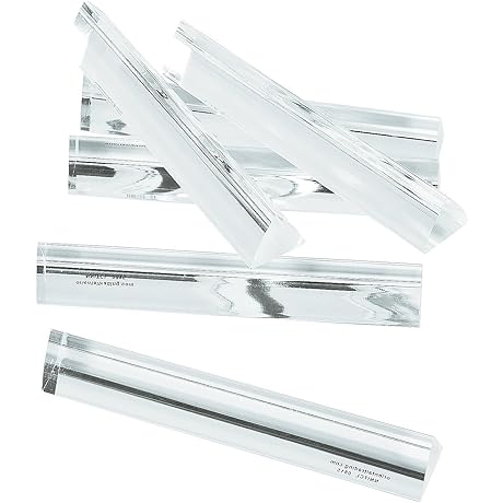 Fun Express Clear Acrylic Triangle Prisms - Bulk Set of 6