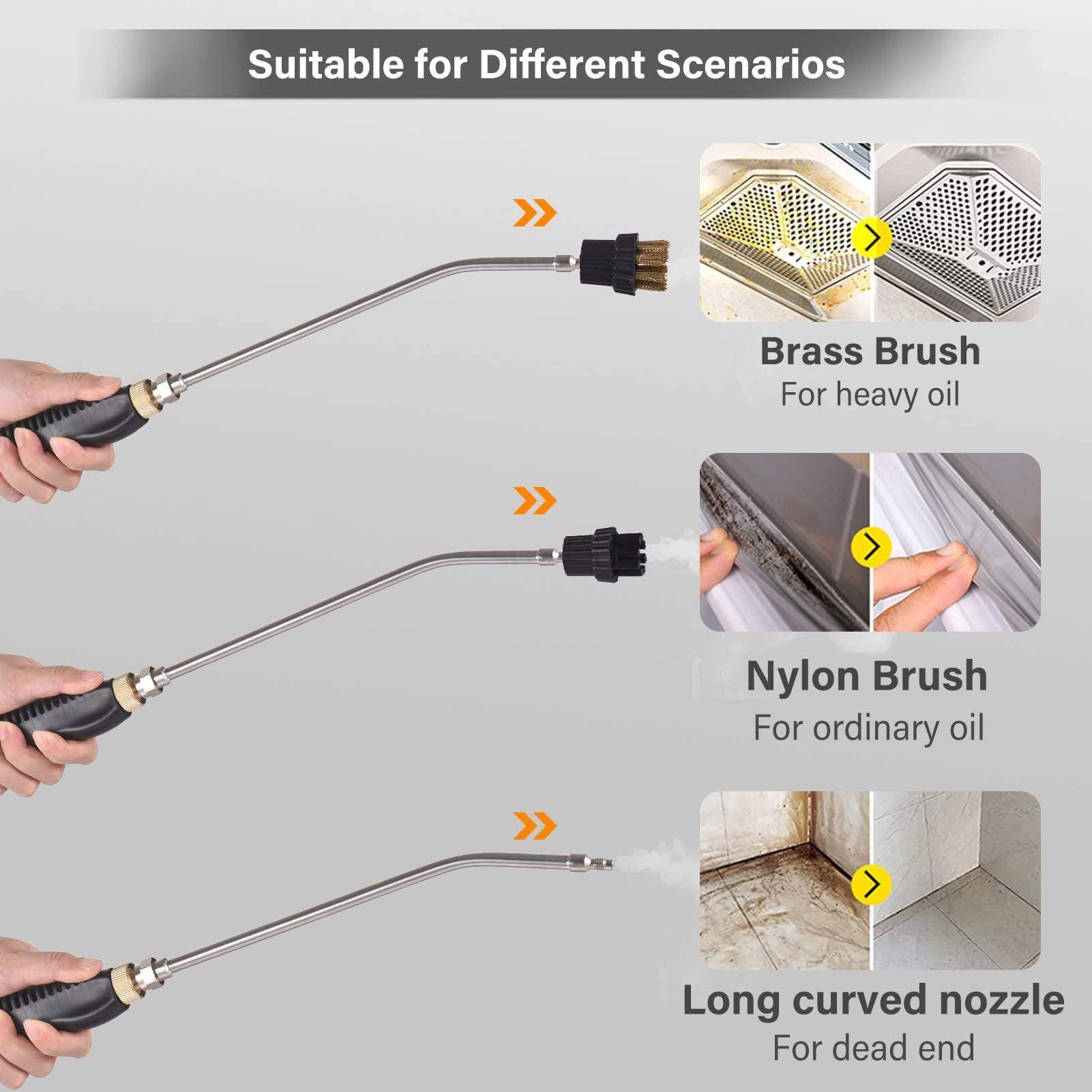 2500w Handheld High Temp Portable Cleaning Machine, 4bar High Pressure Steam Cleaner, For Cleaning Tile, Kitchen, Bathroom, Car,A