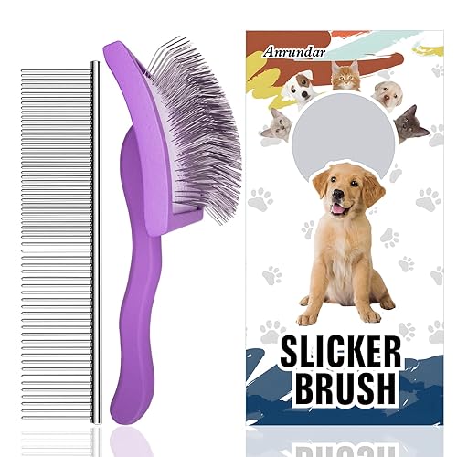 Cepillo deslizante para perros Goldendoodles y cepillo dorado para garabatos dorados para kit de aseo  Cepillo de perro para Goldendoodle,