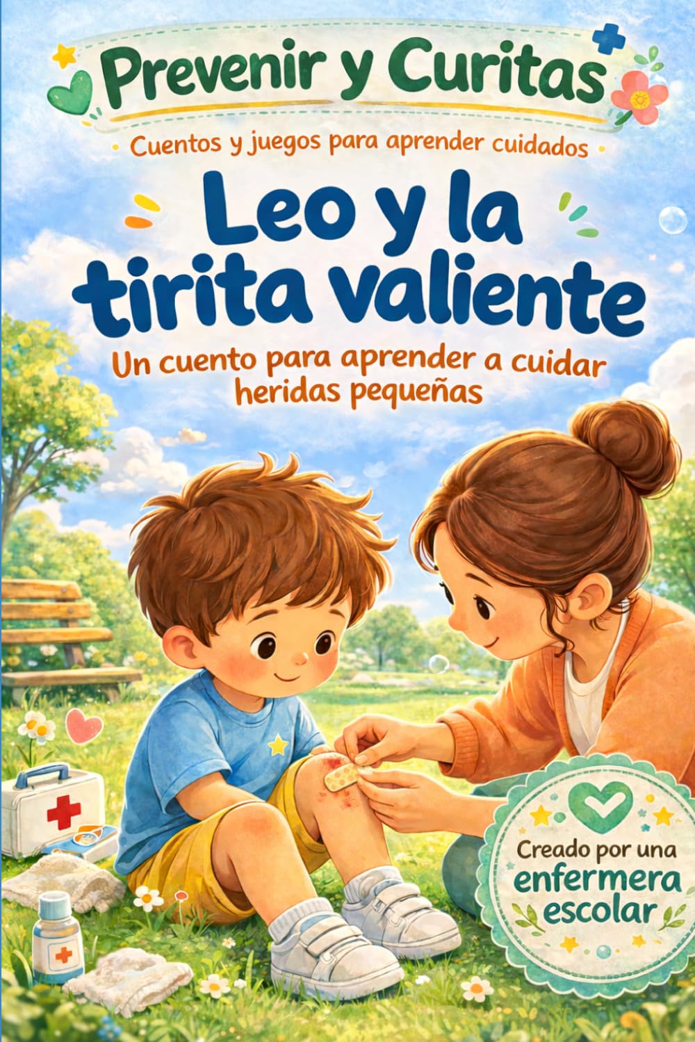 Leo y la tirita valiente: Un cuento para aprender a curar heridas pequeñas (Prevenir y Curitas. Cuentos y juegos para aprender cuidados.)