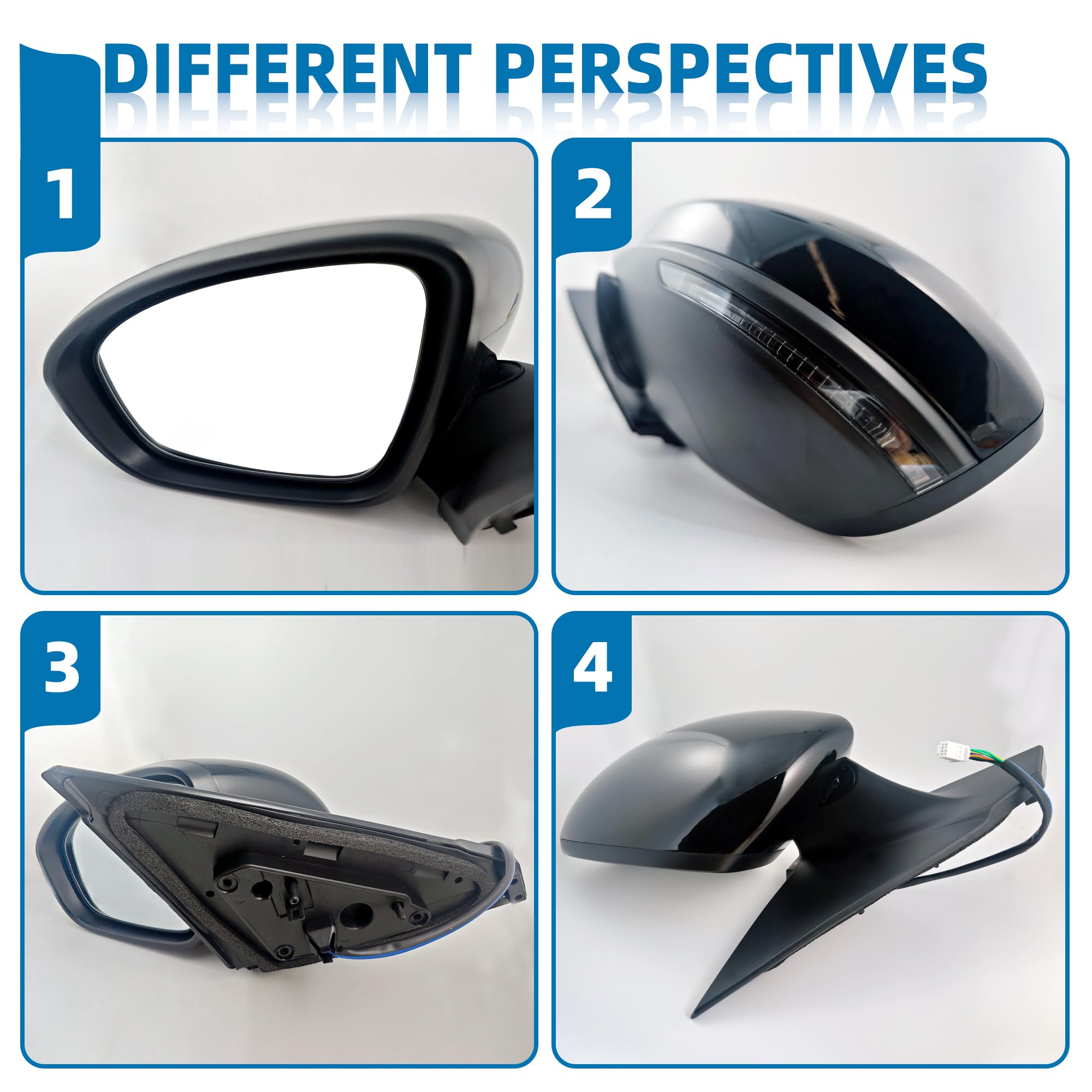 Amazon.com: Black Left Driver Side Mirror Replacement For Nissan