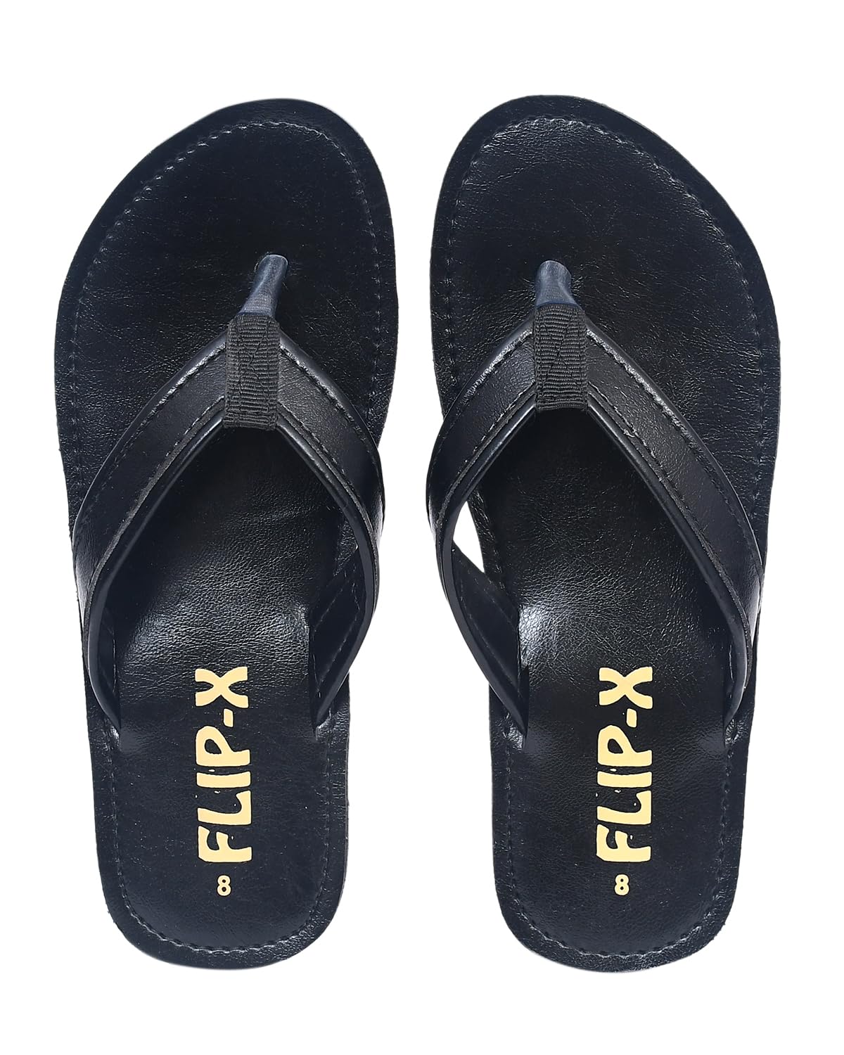 leaco Flip X Men Slippers Faux Leather Premium Slipper/Flip Flop | Durable | Anti-Slippery TPR Sole|Extra Cushioned | Stylish and Comfortable-picture-38