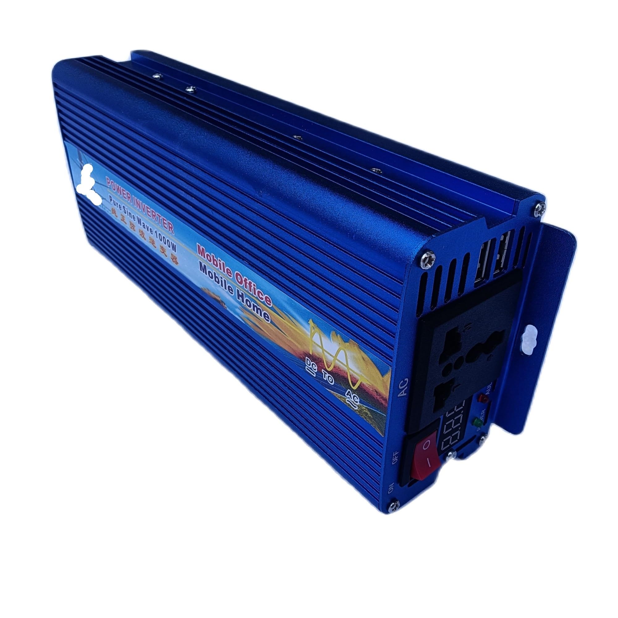 Inversor de Onda sinusoidal Pura de 1000W CC 24V a CA 220V de Potencia 2000W(2KW 60HZ,12V-110-120V)