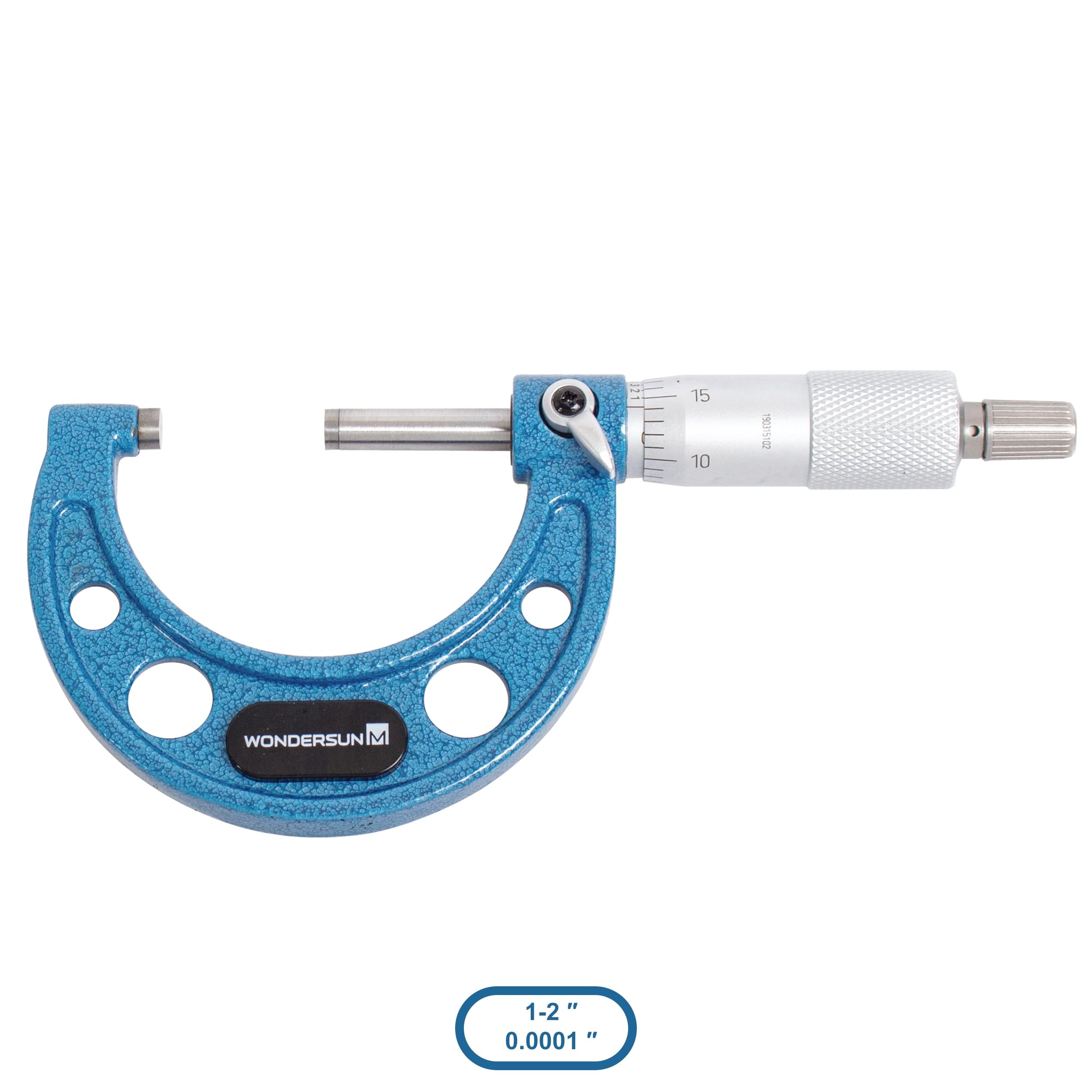 Juego de 4 herramientas profesionales de precisión para exteriores de 0-25 mm/25-50 mm/50-75 mm/75-100 rango de medición incluido 0,01 división