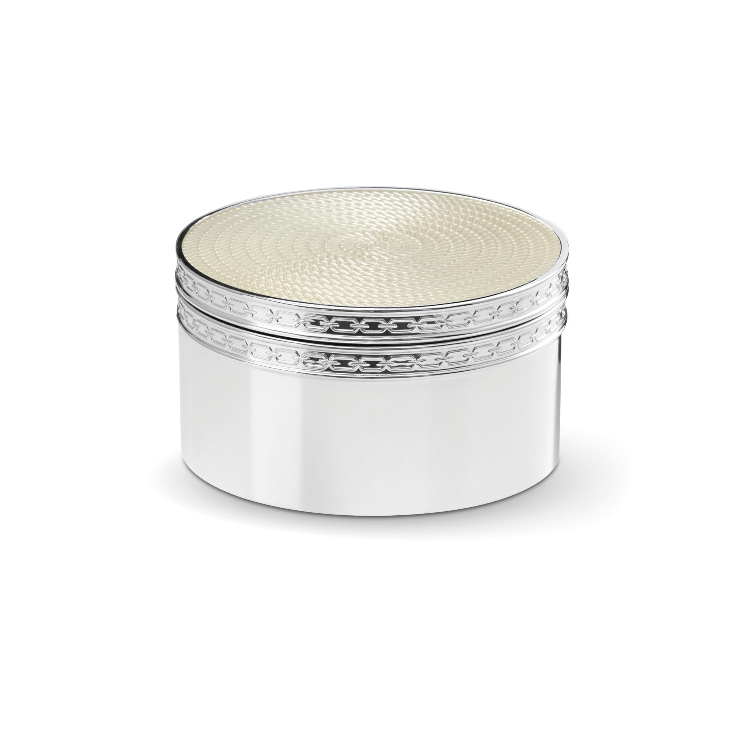 Wedgwood Silver Vera Wang With Love Nouveau Covered Box /Pearl