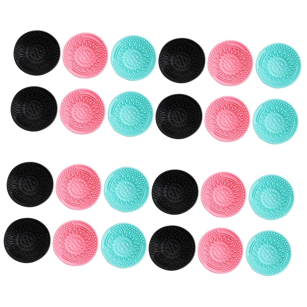 Beavorty 24stücke Teiliges Silikon Make-up Pinselreinigungsset Handheld Reinigungsunterlage Für Effektive Und Einfache Anwendung Für Zuhause Und Beauty-salons Wiederverwendbar Und