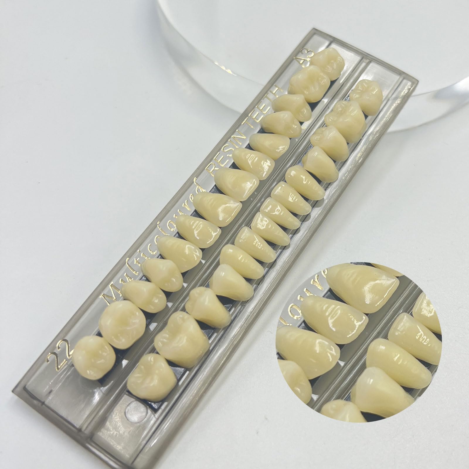 Lot de 56 fausses dents en résine synthétique - 22 A3