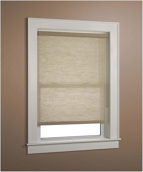 Green Mountain Vista Textured Jute Roller Shade, Linen36 x