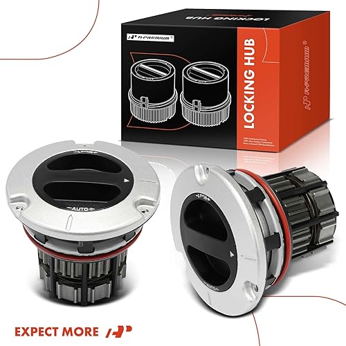 Miniatura 8 de A-Premium 2 piezas delantero izquierdo y derecho 4WD accionador de buje de bloqueo manual, conjunto de eslabones de eje compatible con Ford F-250