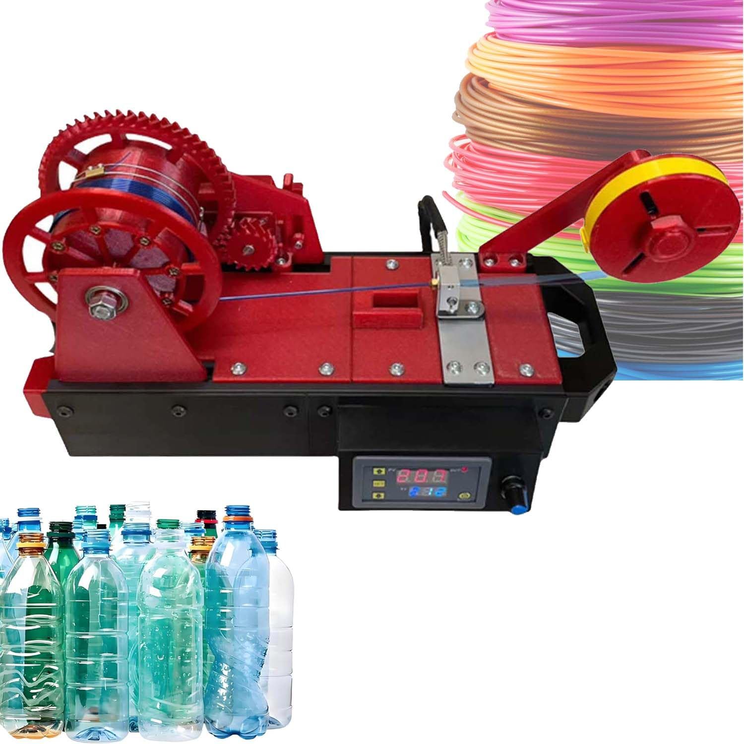 Trituradora de botellas de plástico para filamento de impresión 3D, máquina de reciclaje de escritorio, fabricante de filamentos para producción de filamentos ecológica, reciclar residuos de plástico