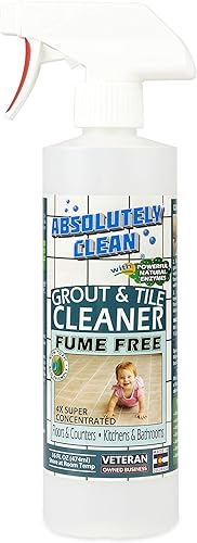 Vista 13 de Absolutely Clean Limpiador rápido de lechada. Fuerza profesional, fórmula enzimática natural, acción rápida, libre de humos, fabricado en Estados