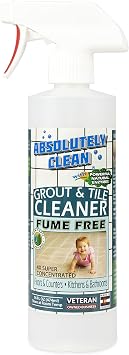 Absolutely Clean FAST GROUT CLEANER! - Professional Strength, Natural Enzyme Formula - Fast Acting, Fume Free - USA Made 16oz Cleans Up To 250 sq ft