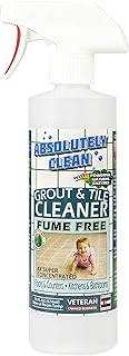 Absolutely Clean FAST GROUT CLEANER! - Professional Strength, Natural Enzyme Formula - Fast Acting, Fume Free - USA Made (16oz Cleans Up To 250 sq ft)