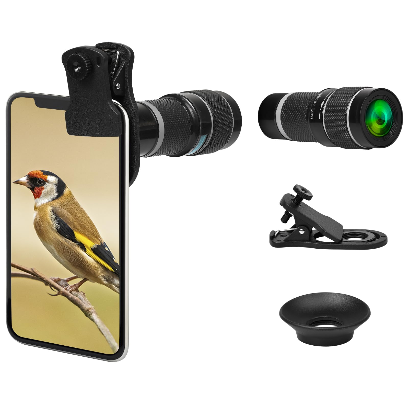 Objectif Smartphone Téléphoto 10x + Macro 200 Mm - Compatible IPhone, Samsung, Xiaomi, Etc.
