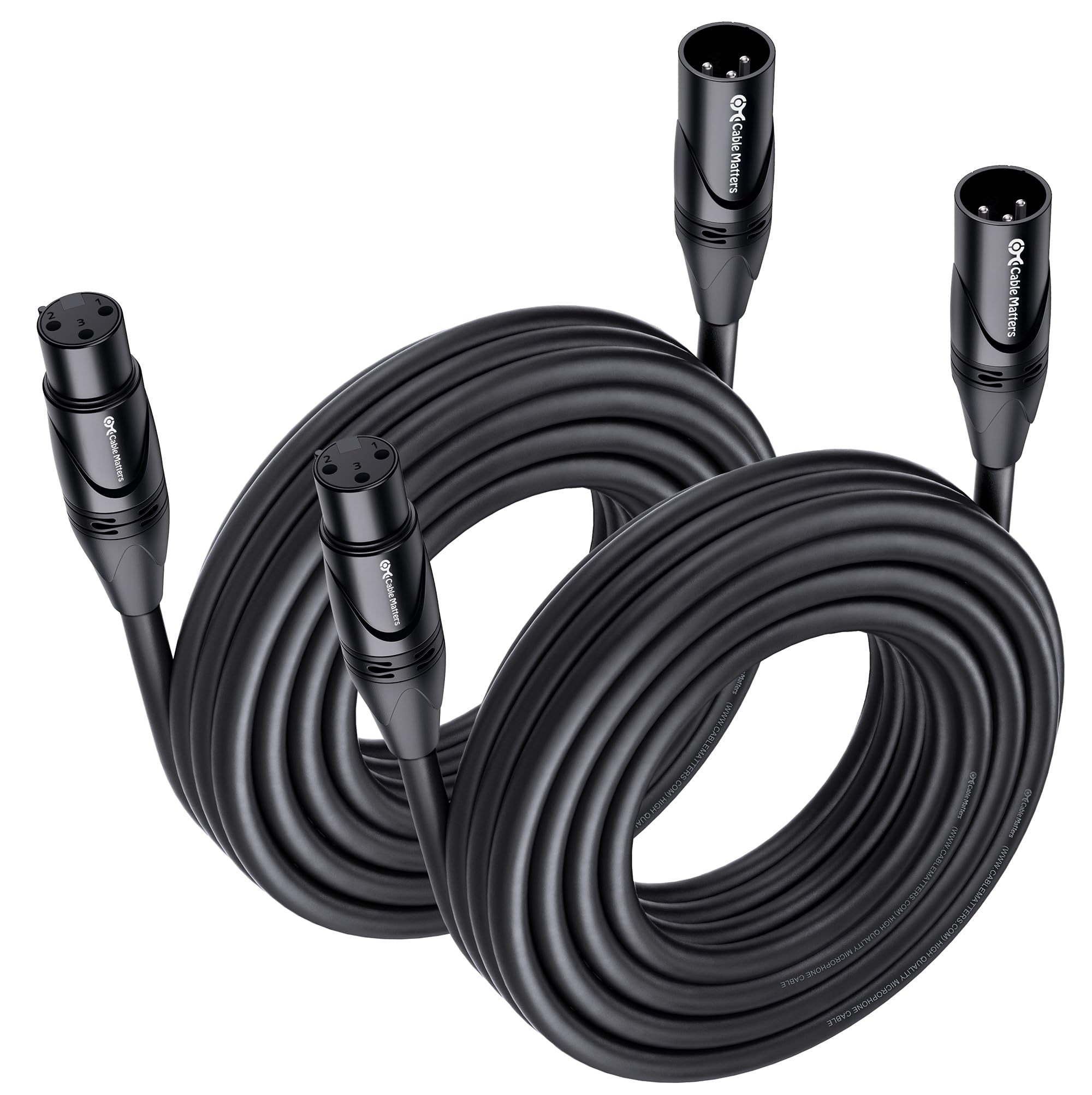 Amazon.com: Cable Matters 2-Pack Premium XLR to XLR Cable