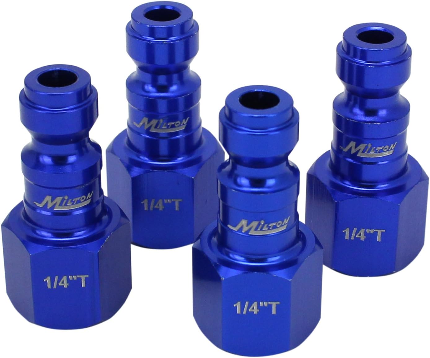 Milton Coupler & Plug Kit - (T-Style, Blue) - 1/4" NPT, (14-Piece) - S-314TKIT