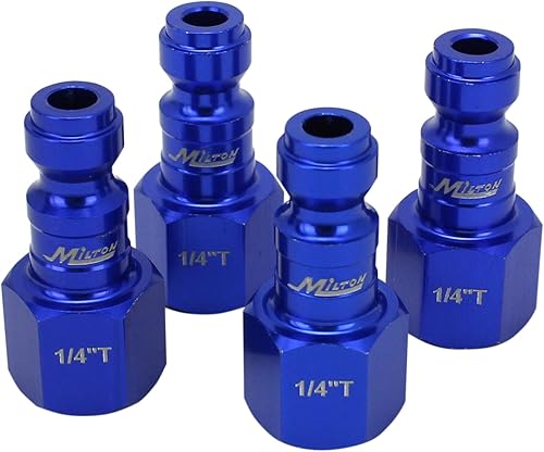 Miniatura 7 de ColorFit by Milton Kit de acoplador y enchufe - (estilo T, azul) - 14" NPT, (14 piezas) - S-314TKIT