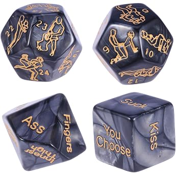 Pack of 4 Dice Game 36 Position Textbook Dice Game Humour Game Couple Gift for Adults Lovers Couple Love Game