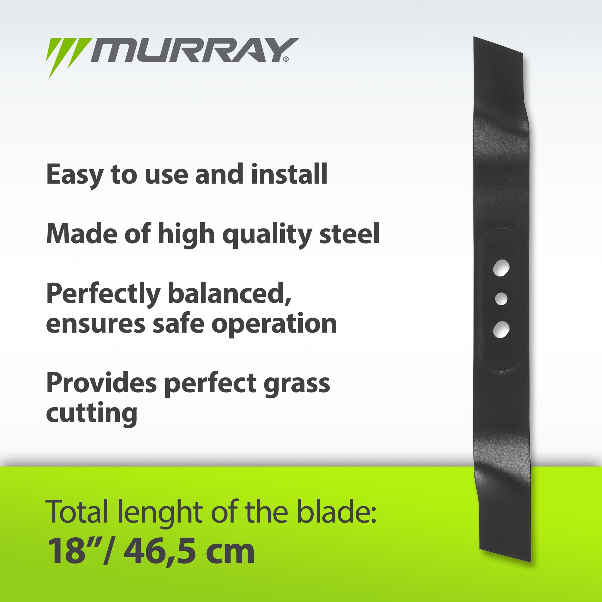Murray M-000818 nóż do kosiarki EQ2-400 EQ2-500 o szerokości cięcia 46 cm
