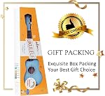 ADM Soprano Ukulele for Beginners 21 Inch Hawaiian Wood Ukelele Kit for Kids Adult Student Starter Professional Ukalelee Pack Bundle with Free Lessons Gig Bag Strap Nylon String Tuner Pick, Blue