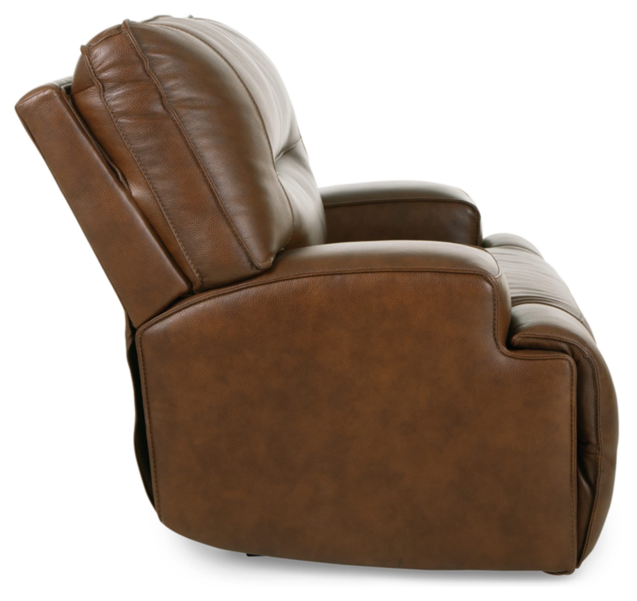 Signature Design by Ashley Francesca Modern Leather Power Recliner with Adjustable Headrest, Dark Brown