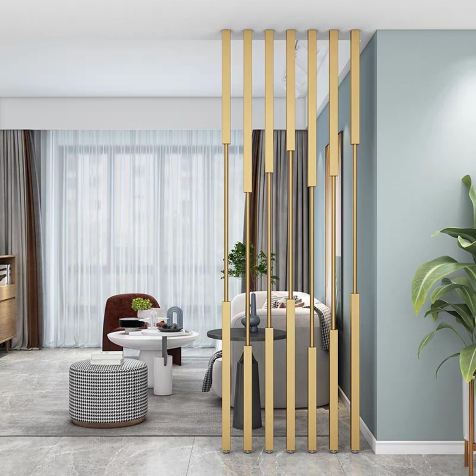 Cloison de séparation sol au plafond, solution élégante de décoration