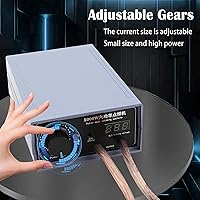 Vista 2 de Mini soldador por puntos de batería de 5000 W, máquina de soldadura por puntos de mano, kit de bricolaje para herramientas de soldadura de batería