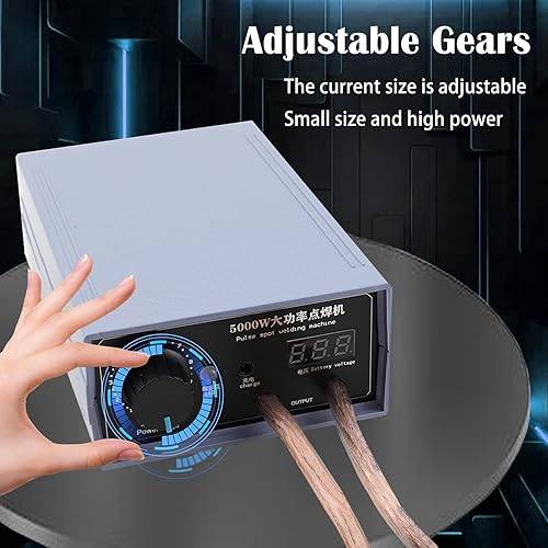 Miniatura 2 de Mini soldador por puntos de batería de 5000 W, máquina de soldadura por puntos de mano, kit de bricolaje para herramientas de soldadura de batería