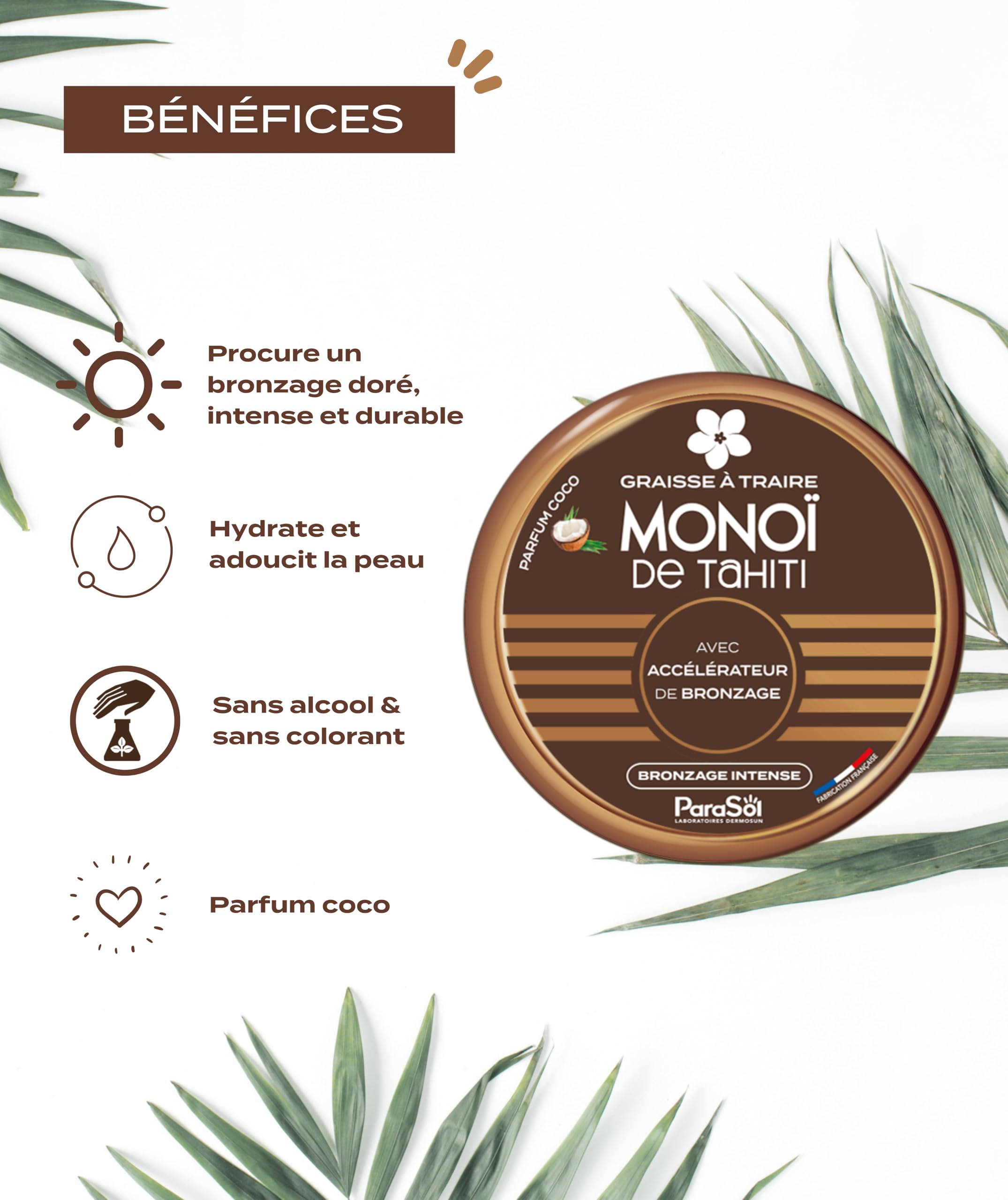 ParaSol Graisse à Traire Monoï de Tahiti Parfum Coco