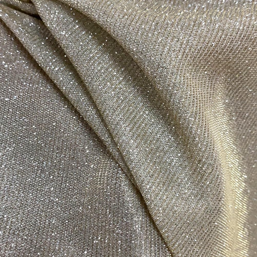 Tela de punto con purpurina, 3 m, venta por metros, purpurina en polvo, tela decorativa para coser, cinta decorativa para manualidades, costura, ropa, vestidos de boda, decoración, 145 cm de