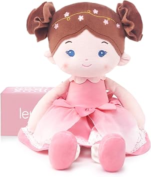 LeyaDoll Soft Baby Doll Toys 16, My First Baby Rag Doll for 1 Year-Old Girl Birthday Gift, Christmas Plush Toys Gift for Toddler Kids Infants-Blossom-Fairy